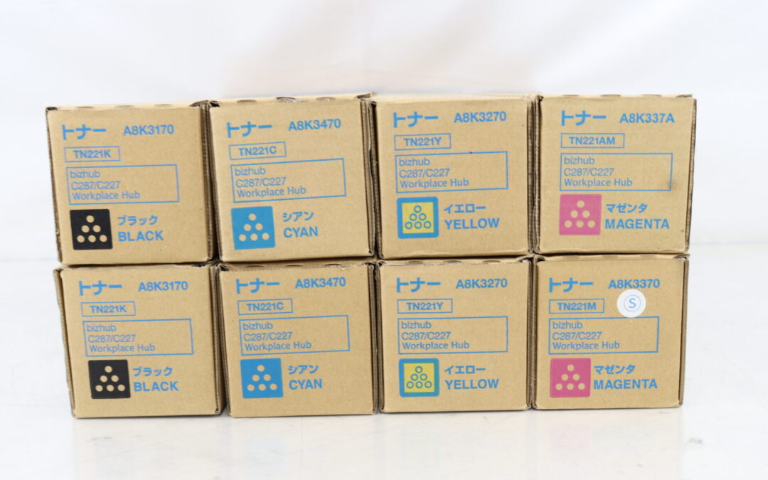 コニカミノルタ トナーカートリッジ TN221を8本お買取り 東京都世田谷  