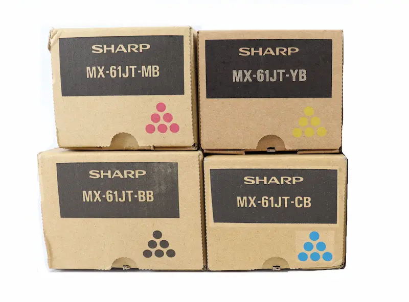 シャープ MX-61JT-CA, MA, YA 大容量 純正トナー（MX-2650FN, 3150FN, 3650FN, 4150FV, 5150FV, 6150FV, 4170FV, 5170FV, 6170FV 対応）