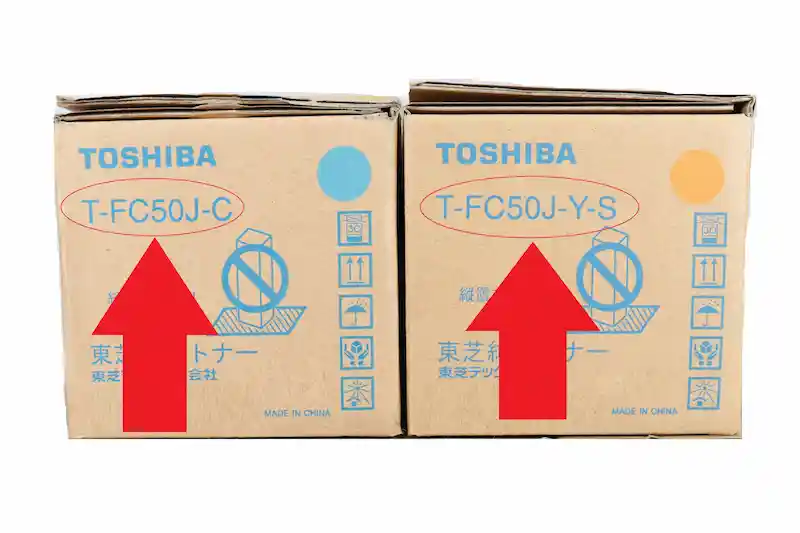 東芝 T-FC50J-S付トナー側面画像