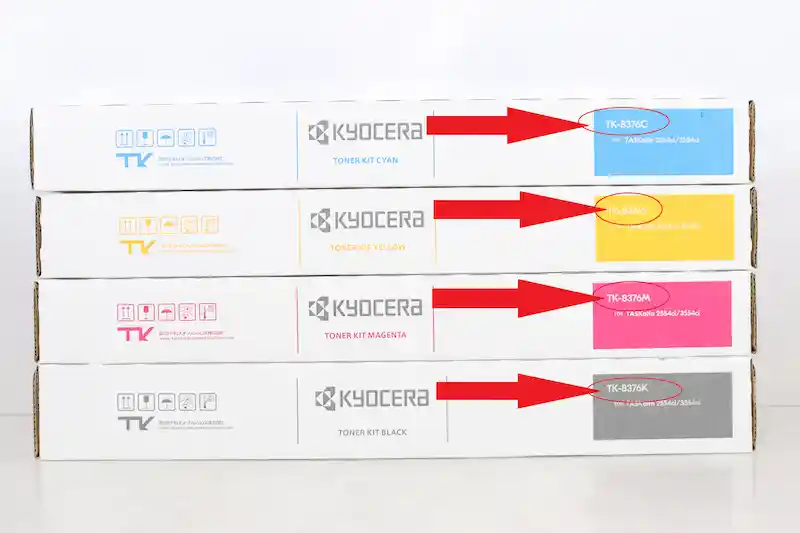 京セラ（KYOCERA）トナーの型番確認方法｜箱・ラベルの見方を画像付き