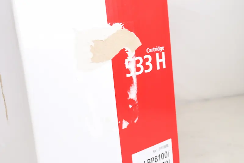 Canon トナー CRG-533H箱破れ画像